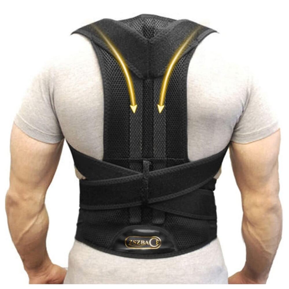 ZSZBACE Back Brace Spine Posture Corrector Strong Support Pain Relief Unisex NEW